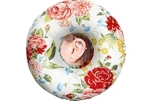 BVOKQUC Ear Piercing Pillow for Side Sleepers Pillows with Holes for Ear Pain,Donut Pillow for Ear Side Sleeping Pillow for Adults CNH Ear Pain Relief Pressure Sores Ear Pillow with Hole in Center