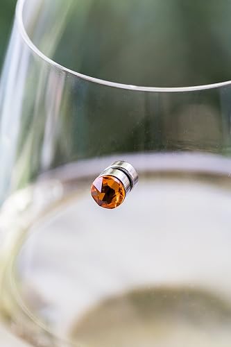Simply Charmed Crystal Magnetic Wine Glass Charms Set of 12 Glass Markers  that Work on Stemless Glasses - Gift/Storage Box Included in Kenya | Whizz Glass  Markers
