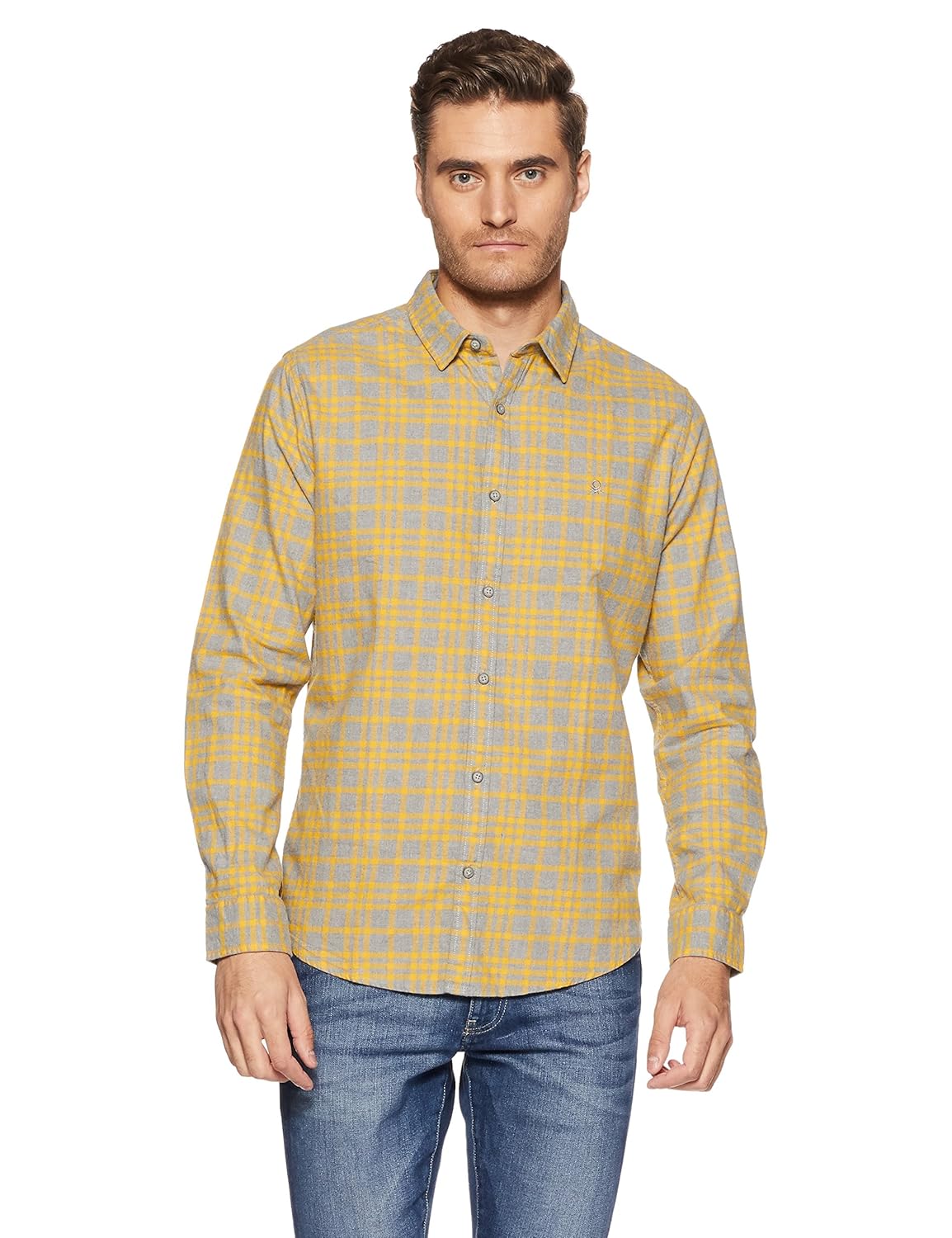 united colors of benetton men's dress shirt