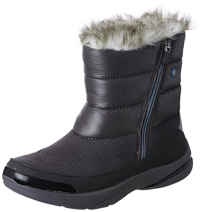 Buy BZees Women's Luscious Grey Boots 6 UK/India (39 EU)(5512853) at