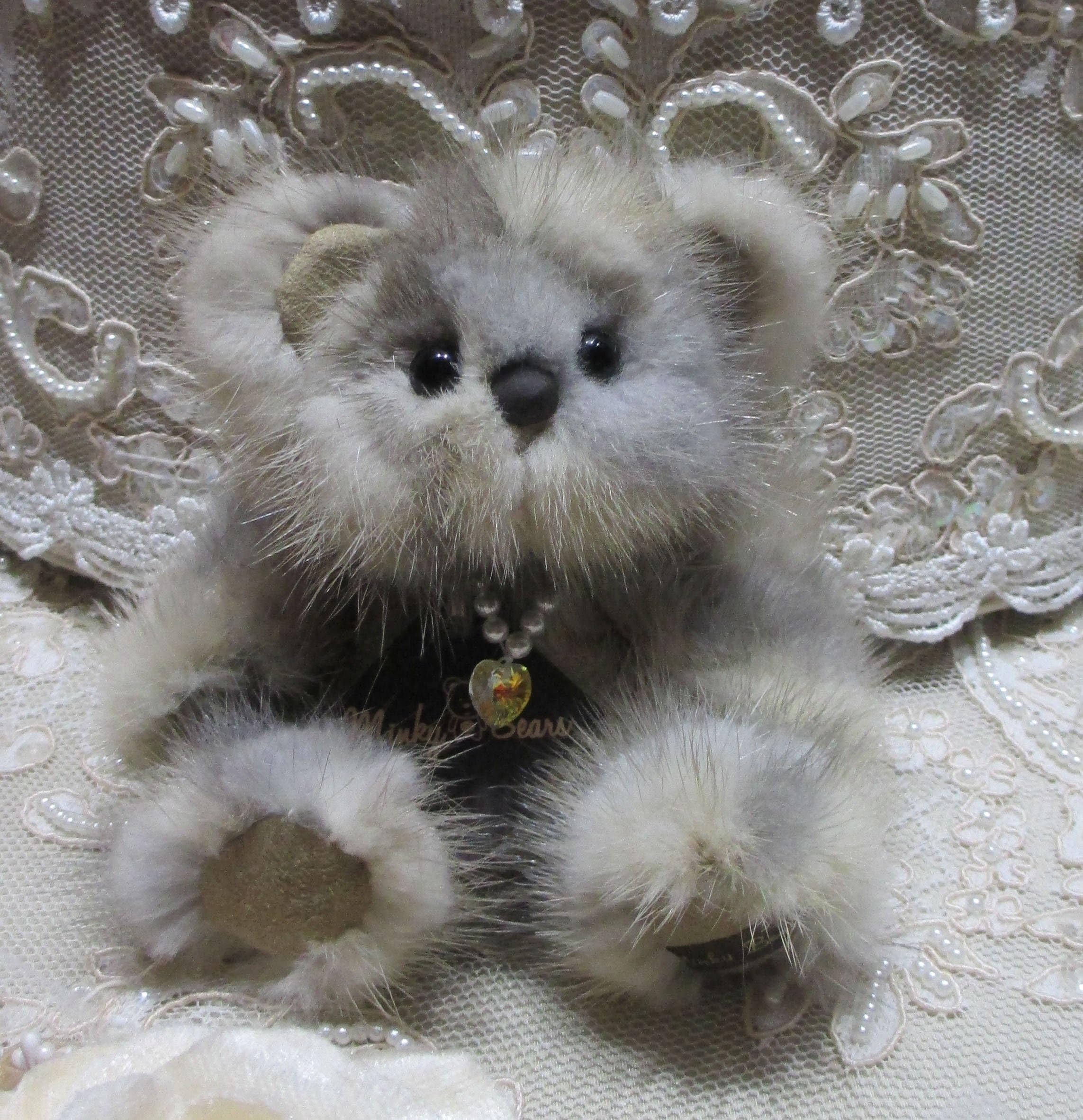 Barney Vintage Mink Teddy Bear by Minky Bears
