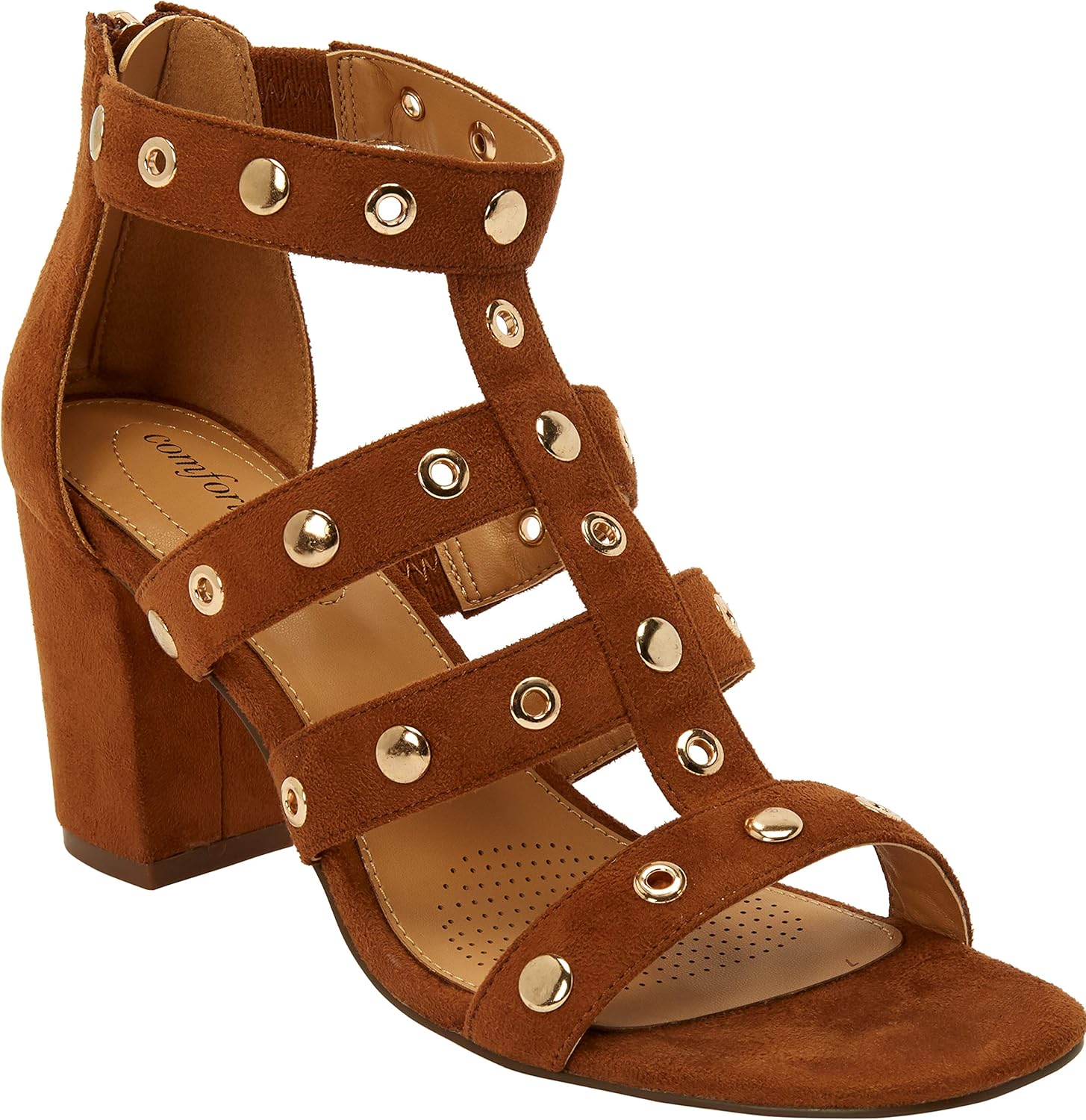 orange wide width sandals