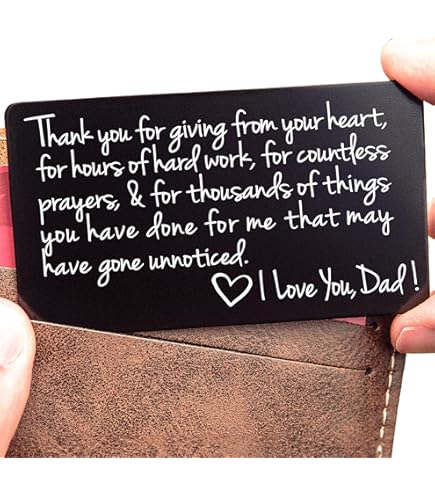Amazon.com: YODOCAMP Wallet Card Gift for My Stepdad Stepfather