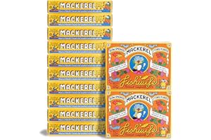 Fishwife Slow Smoked Mackerel 12-Pack (3.7 Ounce) | Wild-Caught & Hand-Packed with Crushed Chilis and Garlic | Gluten Free, Omega-3s & High Protein