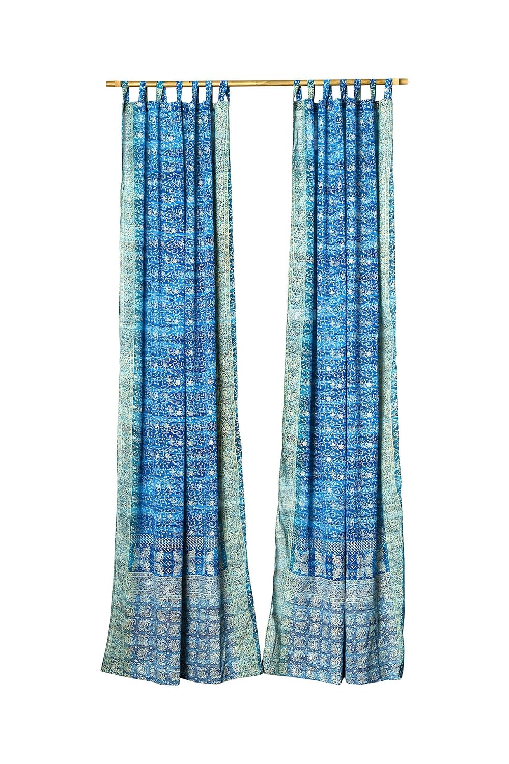 Amazon Com Turquoise Teal Curtain Boho Window Treatment Light