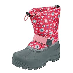 Northside Girl's Frosty Snow Boot, Fuchsia/Coral, 3