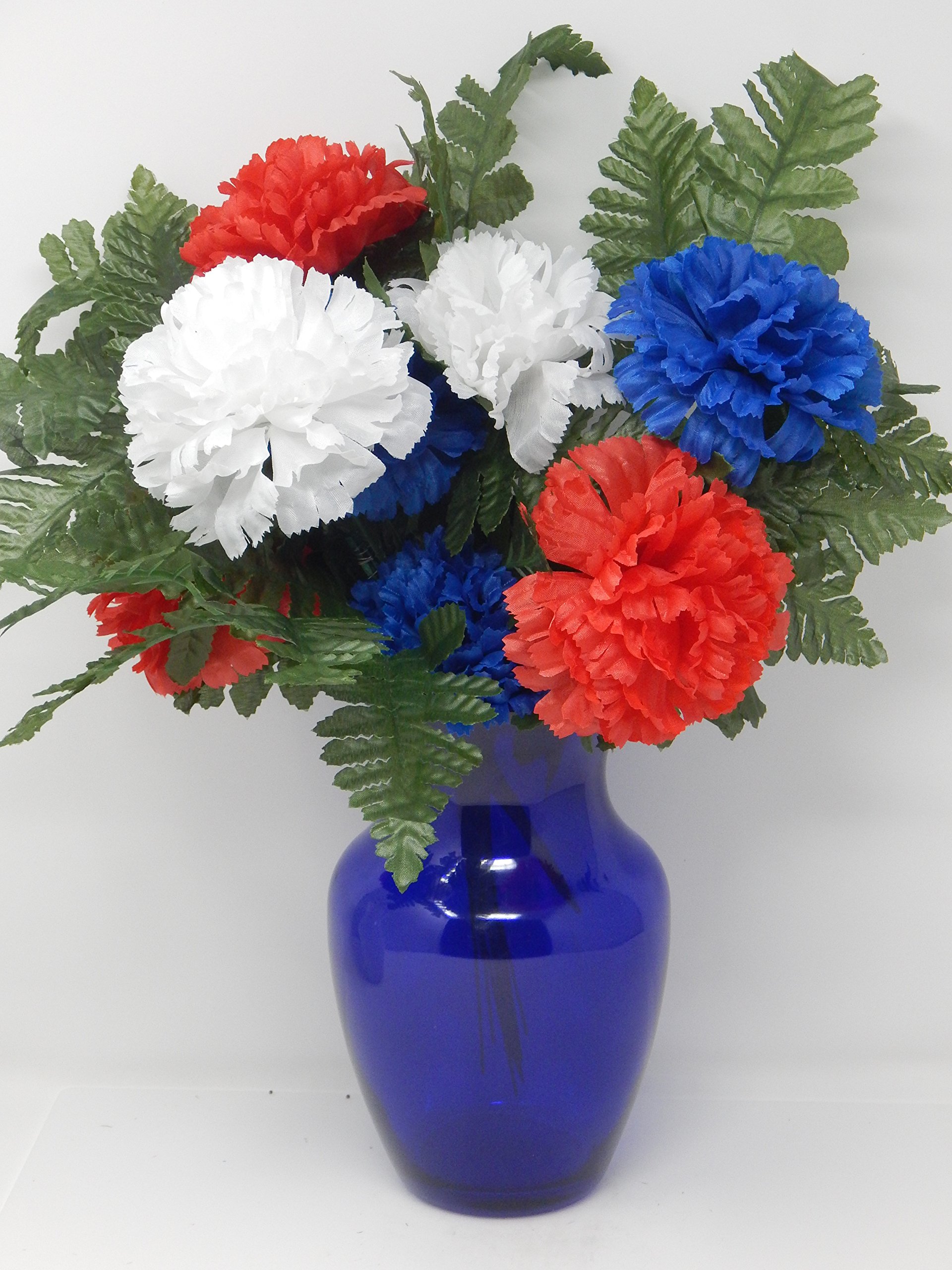 Floral Supply Online 4.25" Silk Carnations on Stem Pick Featuring