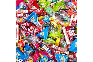 SUNNY ISLAND Party Candy Mix | Smarties, Warheads, Jaw Breakers, Lollipops, Fruit Taffies | 3-Pound Bulk Bag | About 160 Pieces | Assorted Pinata Stuffers