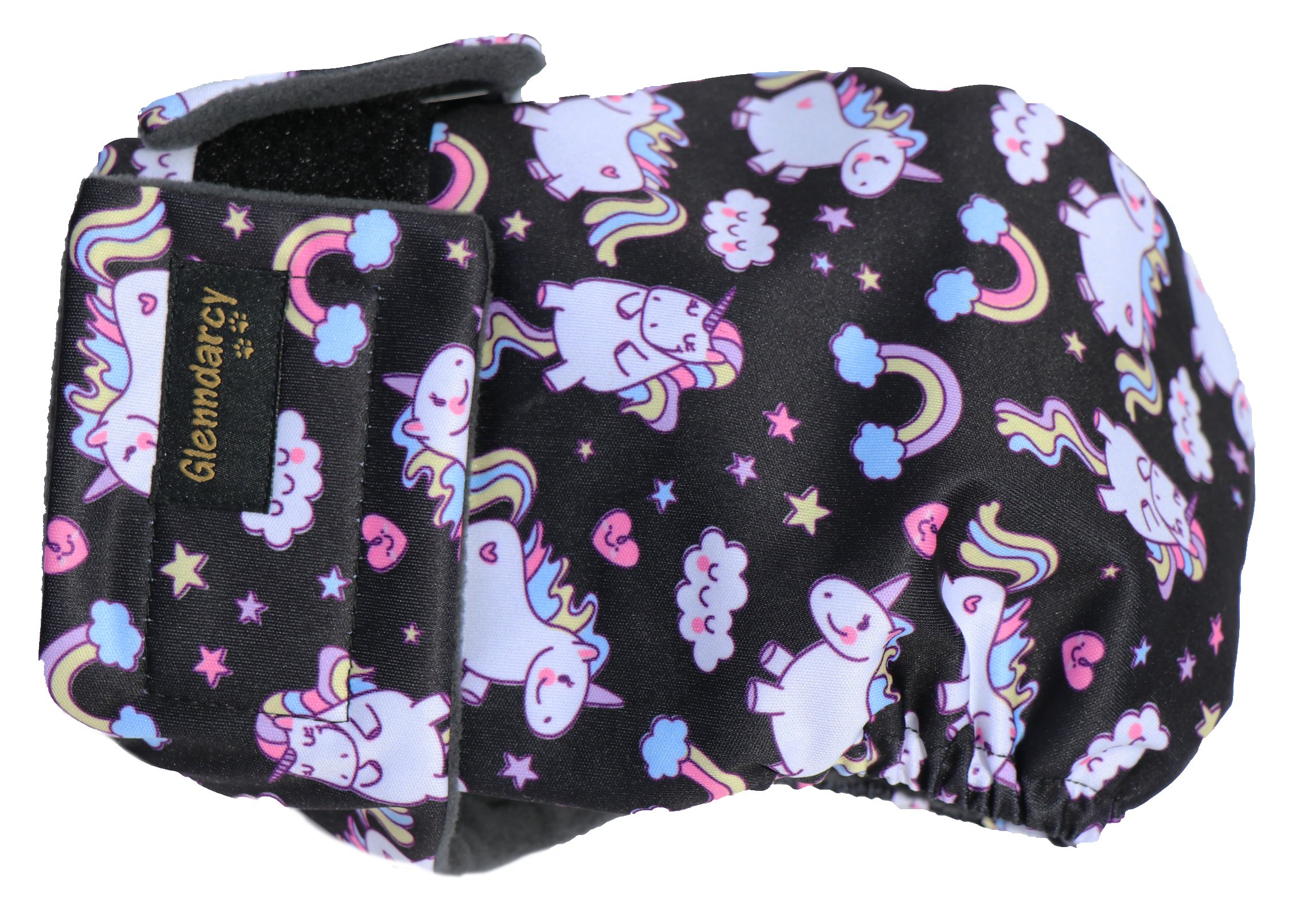 Glenndarcy No Tailhole Dog Season Nappy - French Bulldog - Unicorns Large Pants only