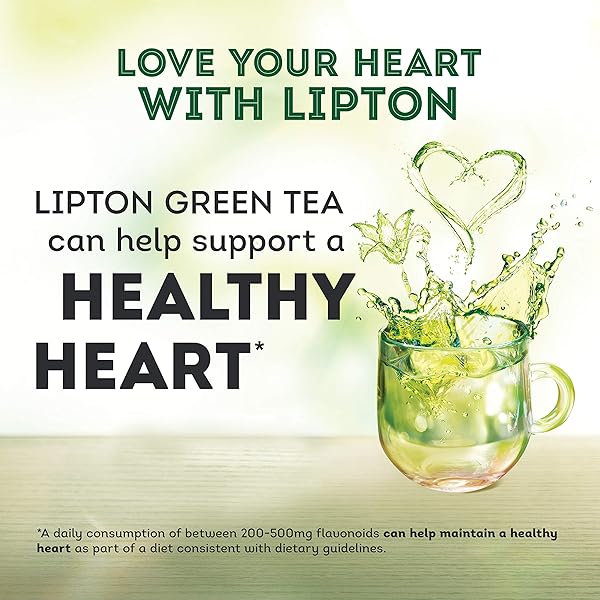LIPTON GREEN TEA BAGS FLAVORED WITH OTHER NATURAL FLAVORS PURPLE ACAI BLUEBERRY CAN HELP SUPPORT A HEALTHY HEART 1.13 OZ 20 COUNT
