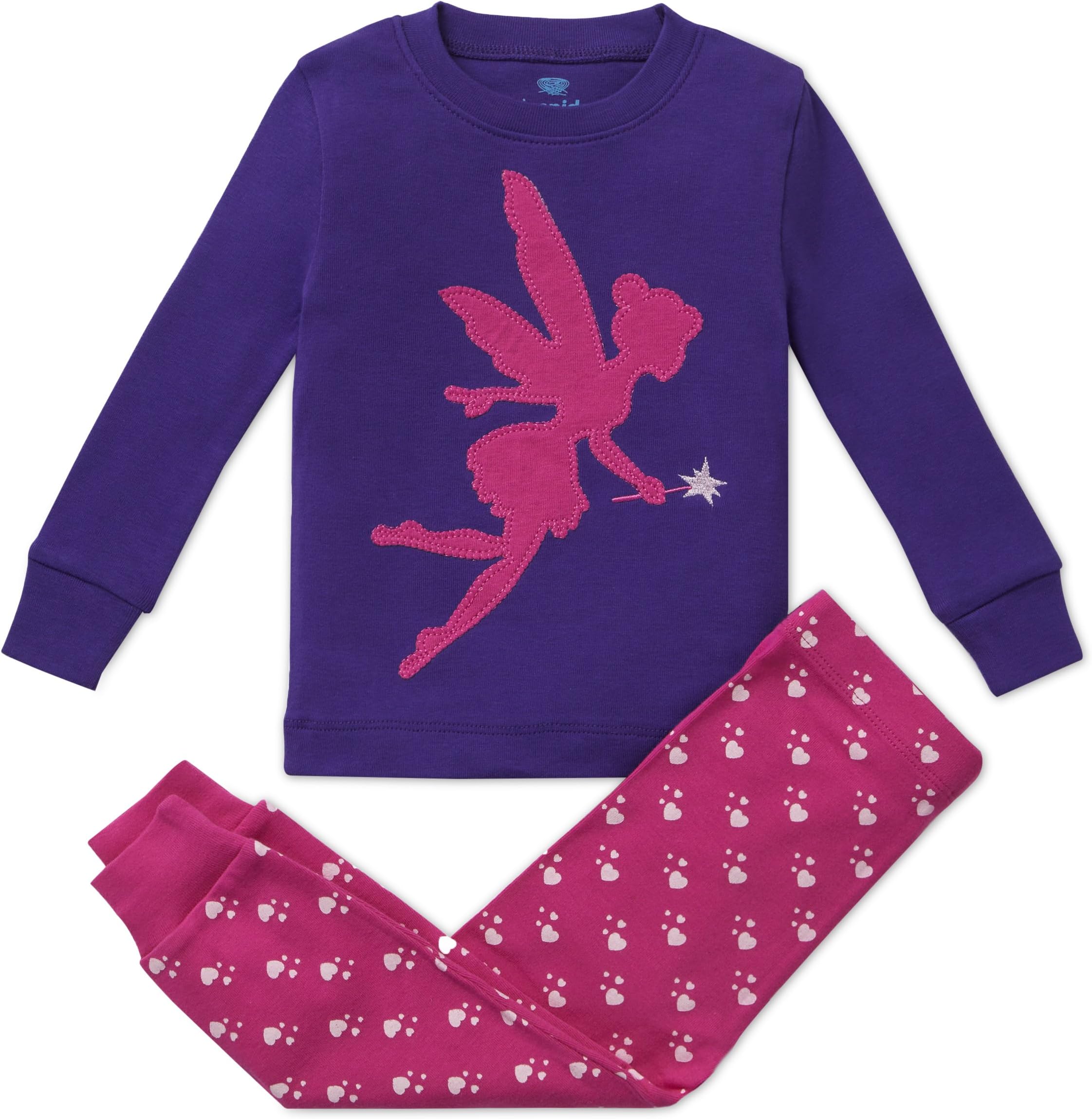 Girls Pajamas FAIRY 2 Piece Pajama 100% Super Soft Cotton by Bluenido (12m-8y)