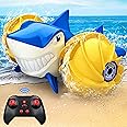 Remote Control Shark Toy 1:16 Scale Amphibious RC Car for Kids 2.4GHz Remote Control Boat Water Toys for Swimming Pools & Lakes, Remote Control Car Great Gifts Toys for 5 6 7 8-12 Year Old Boys Girls