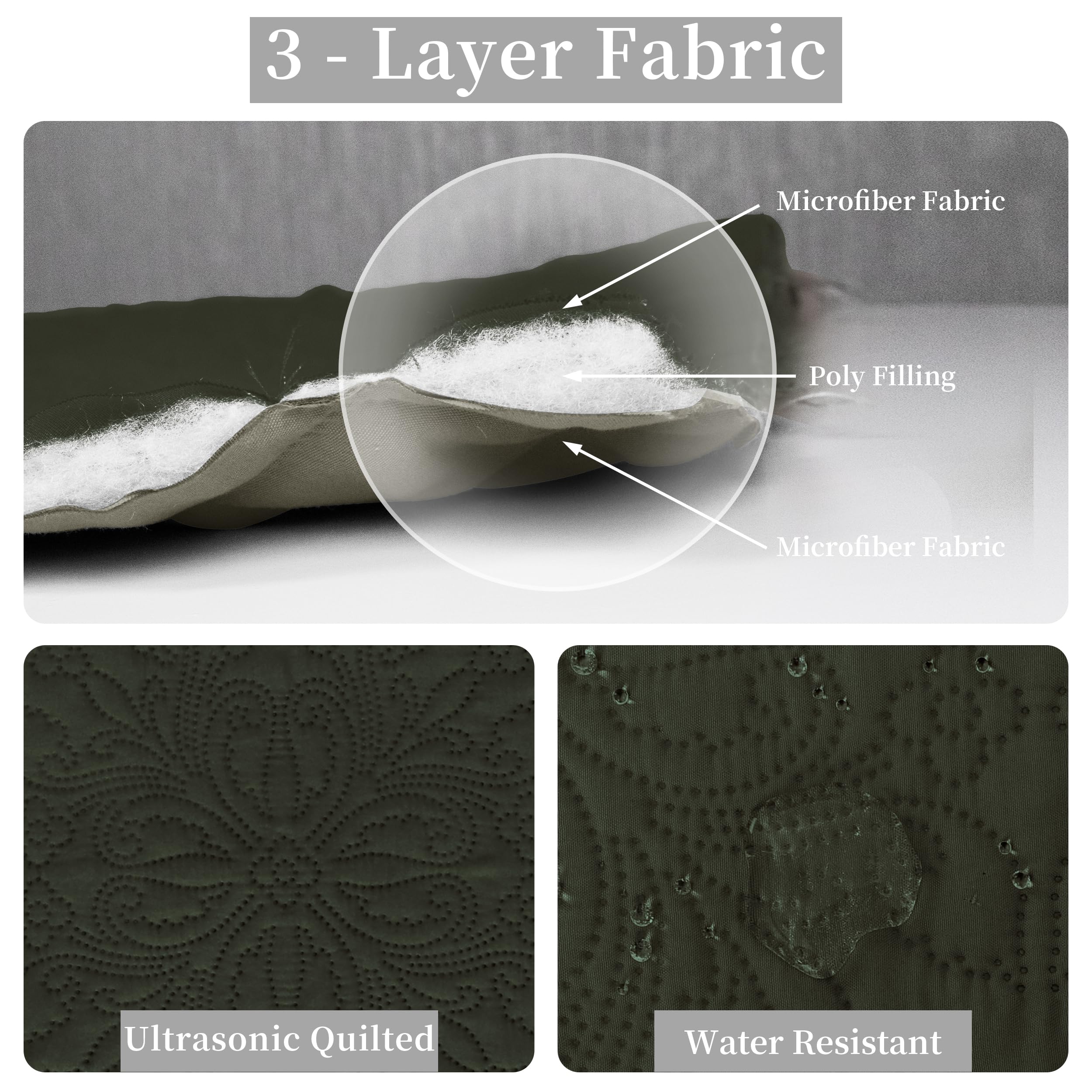 Easy-Going Full/Queen Size Reversible Quilt Set