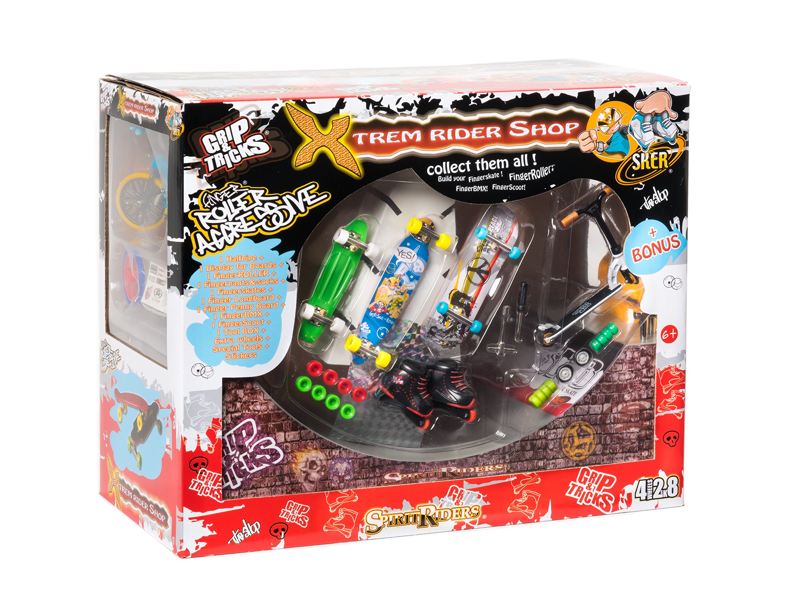 Grip and Tricks Extreme Rider Shop finger skate , ramp , BMX and