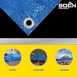 Multi-Purpose Blue Poly Tarp Cover 5 Mil Thick