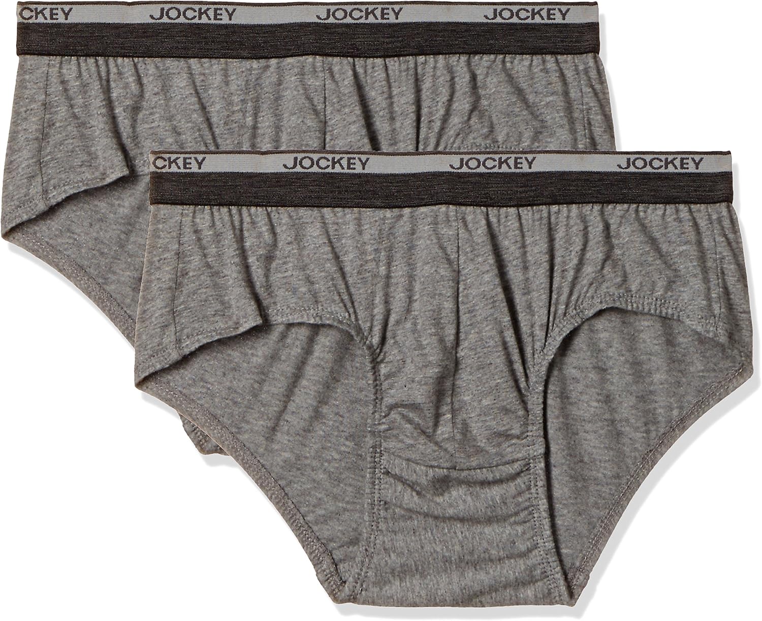 Jockey Men's Cotton Brief (Pack of 2) (8901326065716_8037_Small_Grey
