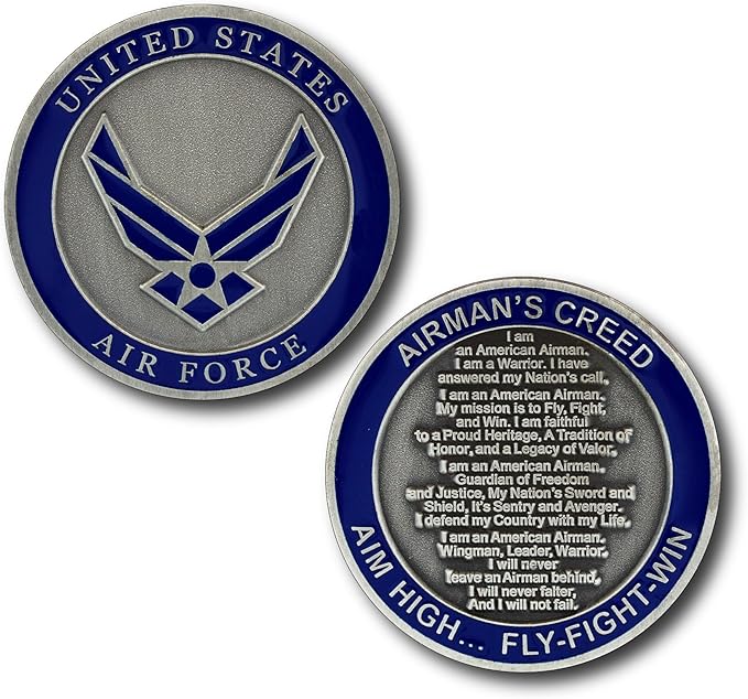 Us Air Force The Airman S Creed Challenge Coin