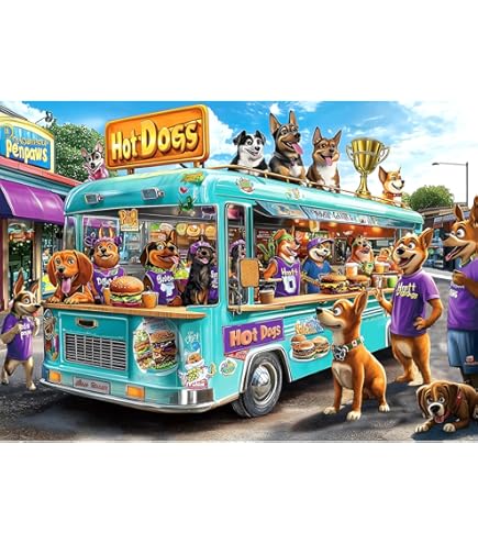 Castorland Puzzle Cat Bus Travel - Puzzle 1000 Pièces