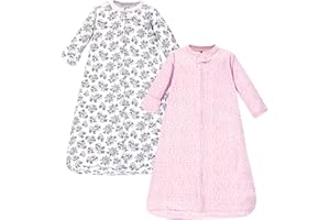 Hudson Baby Unisex Baby Cotton Long-Sleeve Wearable Sleeping Bag, Sack, Blanket