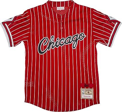 chicago bulls mesh baseball jersey