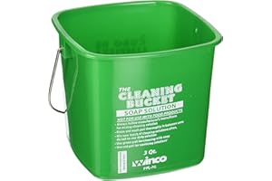 Winco PPL-3G Cleaning Bucket, 3-Quart, Green Soap Solution