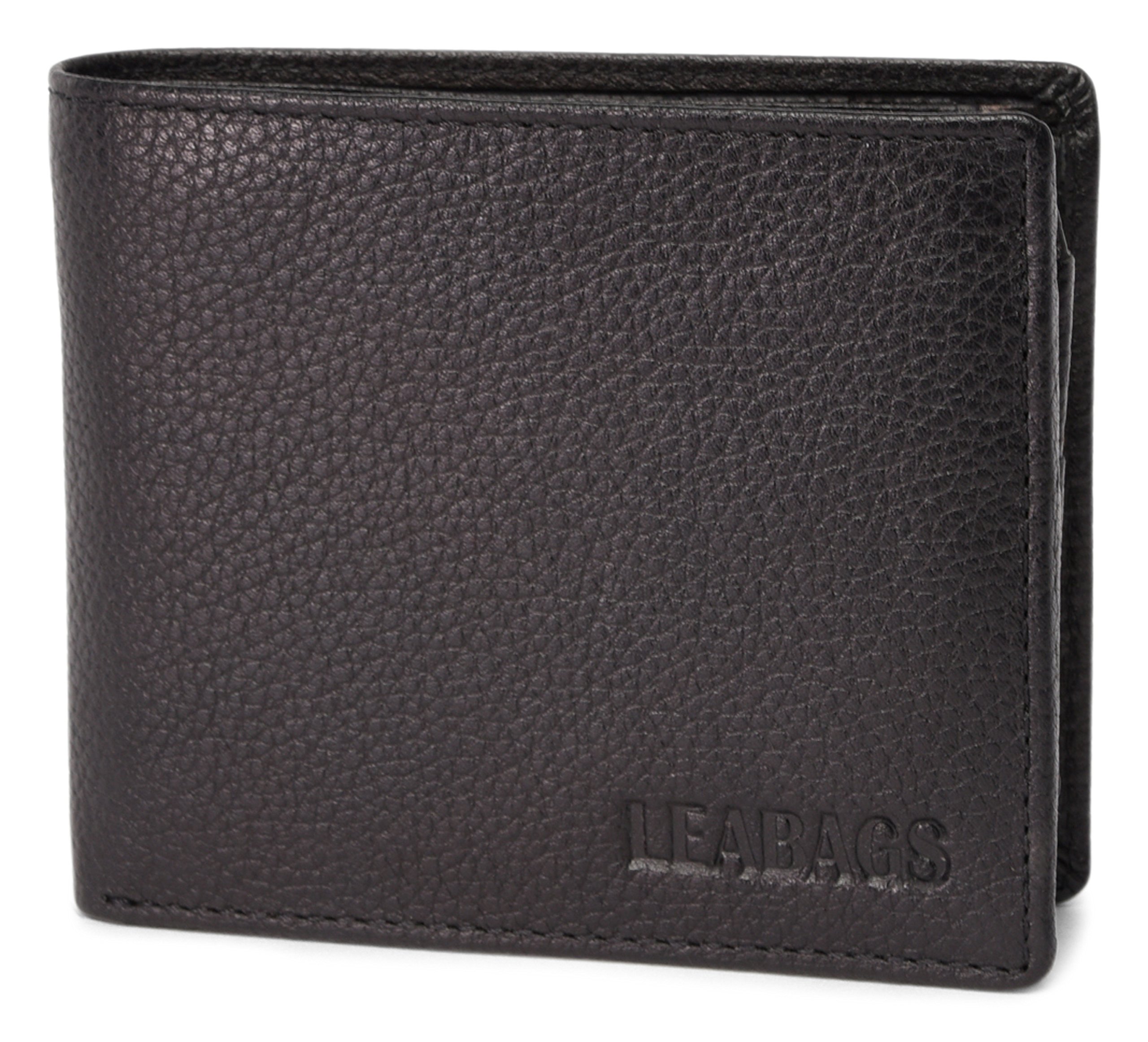 LEABAGS Springfield Genuine Buffalo Leather Wallet I Purse I 11x9x2 cm I Christmas Gift