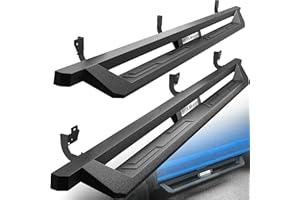 YITAMOTOR Drop Side Steps Compatible with 2009-2018 Dodge Ram 1500 & 2010-2024 2500 3500 Crew Cab, 2019-2024 1500 Classic, Off-Road Running Boards, Black Powder Coated Nerf Bars