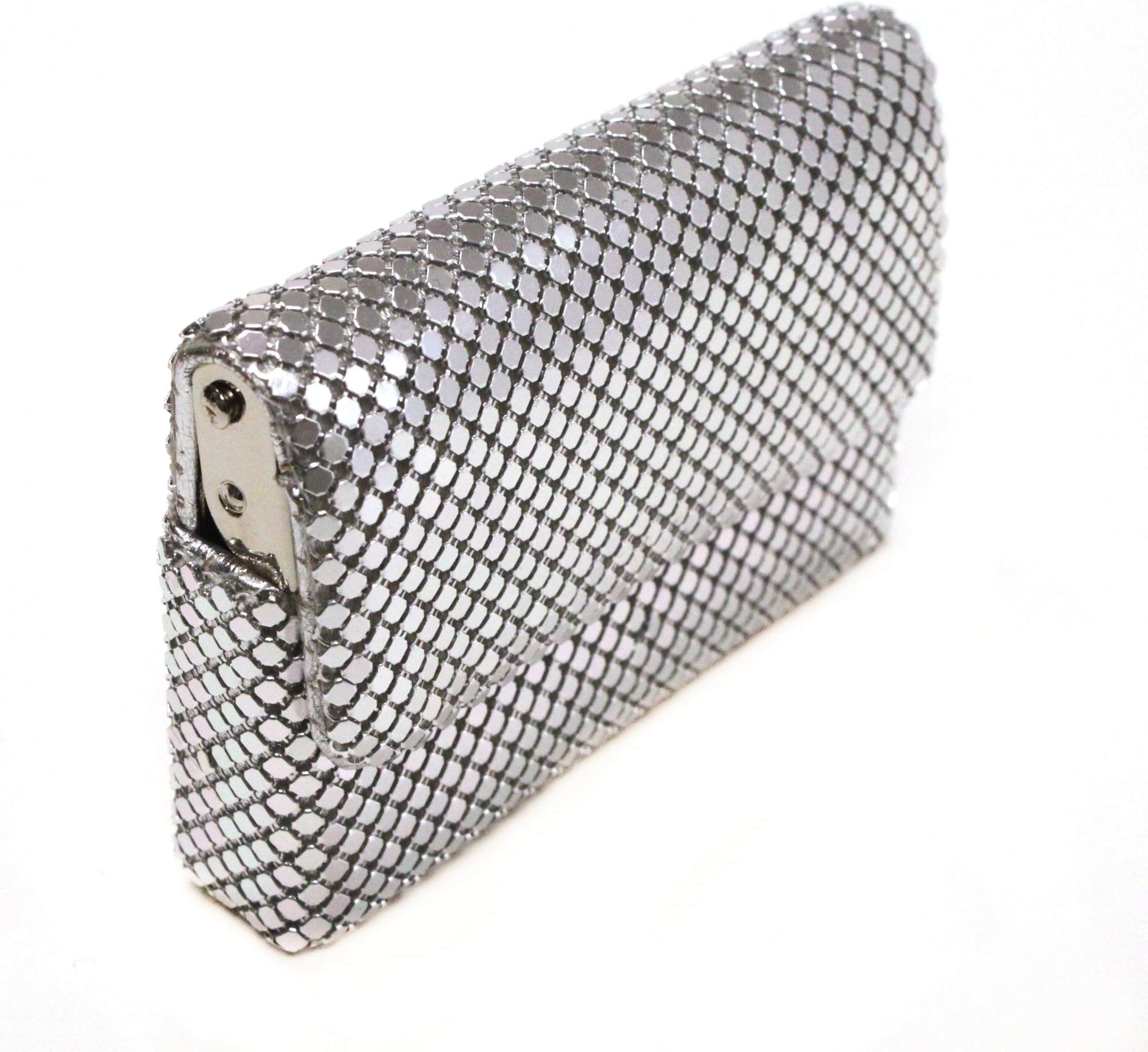 Tsubota Pearl Bling Sliding Card Case, Silver
