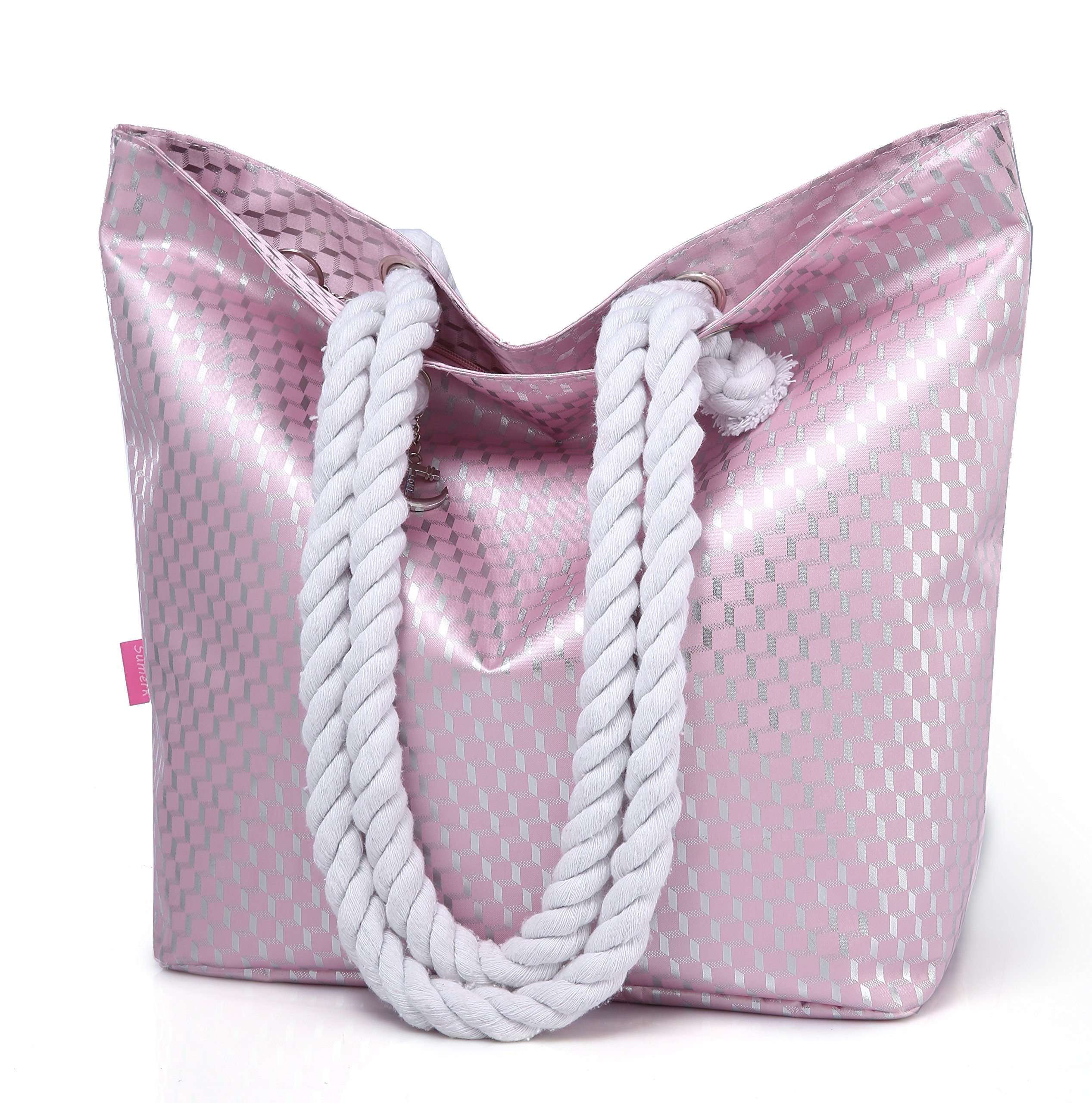 Sumerk Beach Bags and Totes Waterproof Tote Bag with Rope Handles