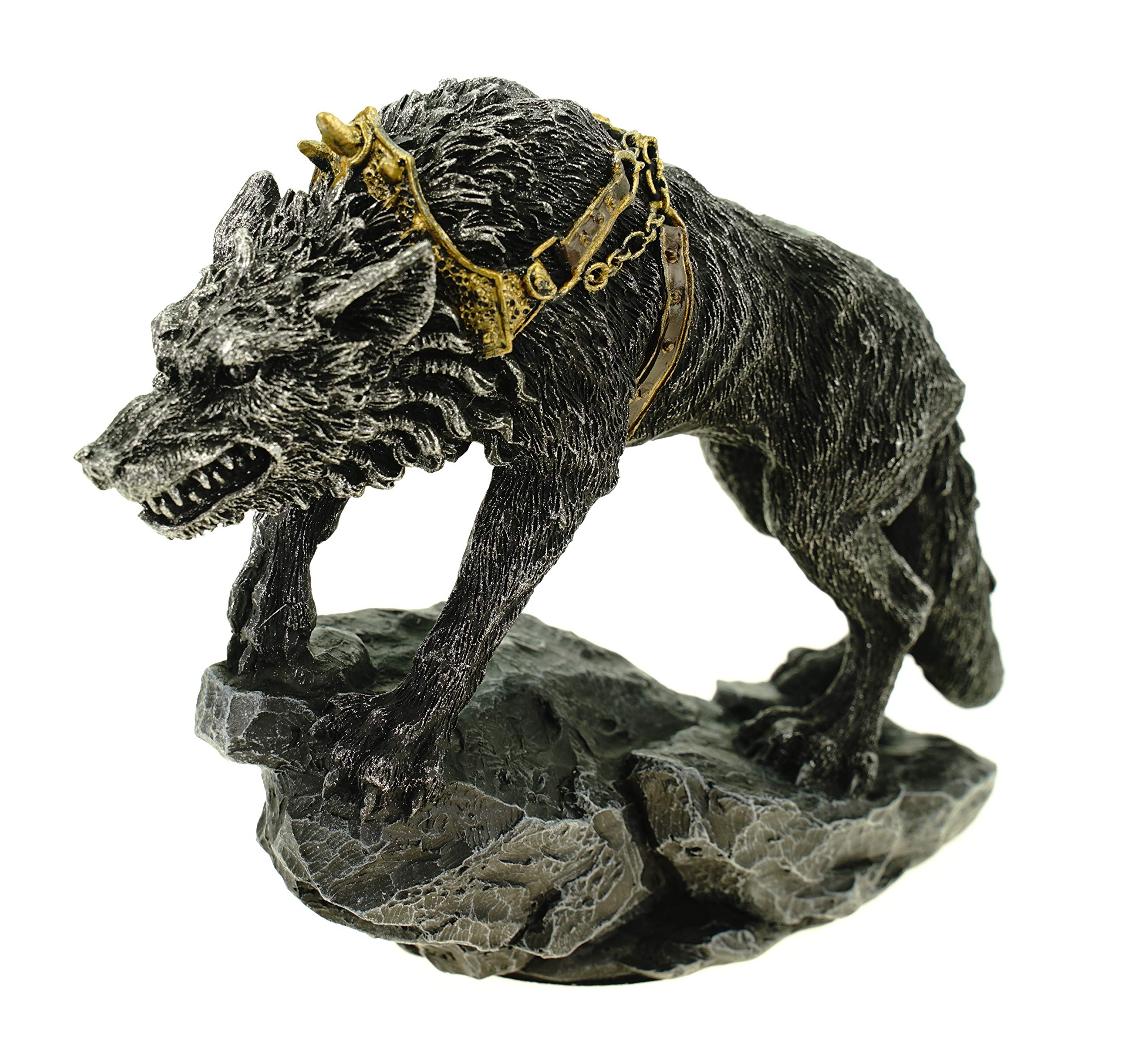sufe Decorative Figure Wolf - Grey Resin Sculpture