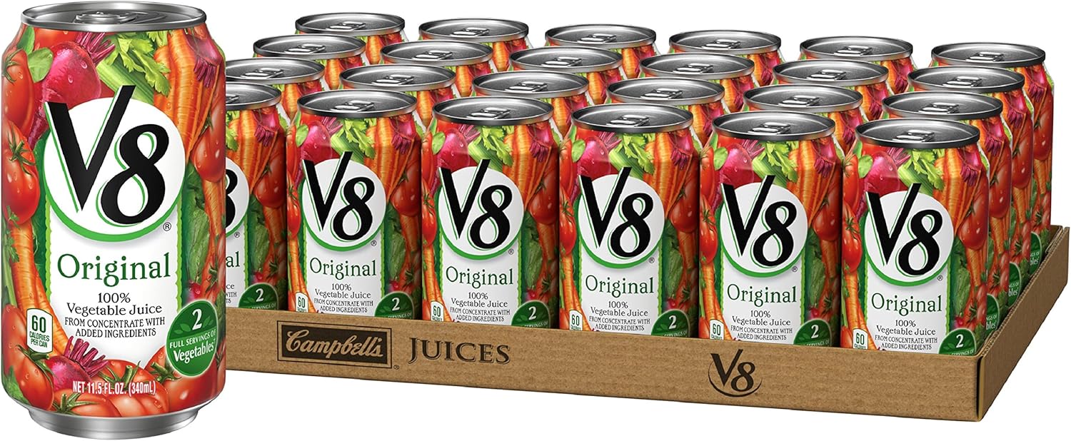 V8 100 Vegetable Juice, Original, 11.5 Ounce (Pack of 24) Amazon.ca