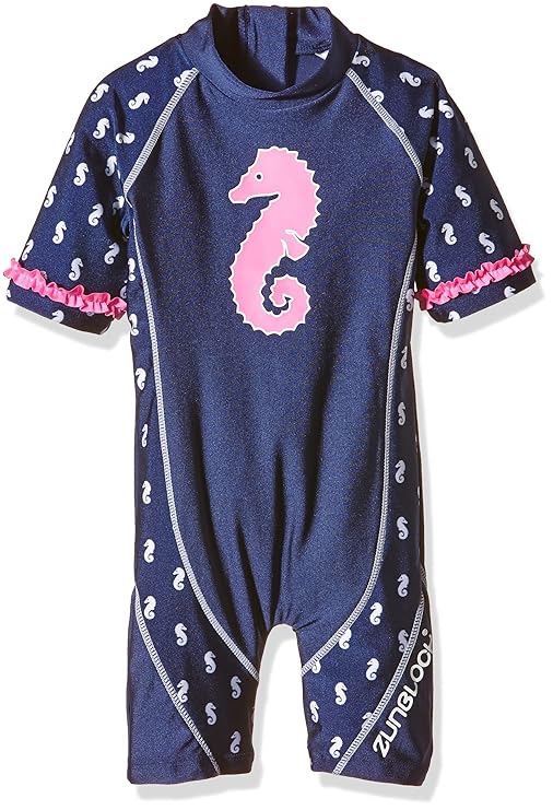 Zunblock Mädchen UV 50 Plus Anzug Seahorse