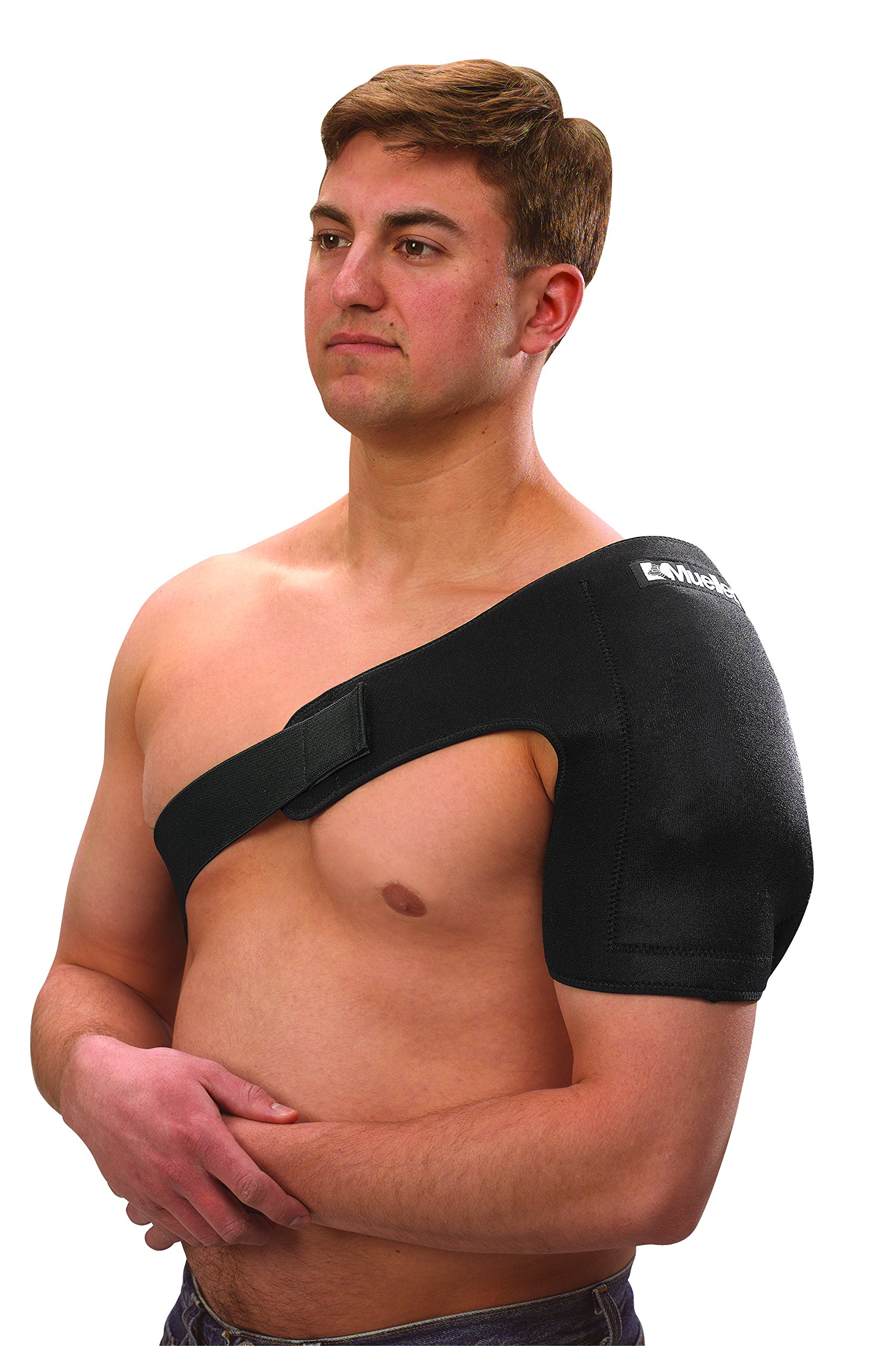 MUELLER Sports Medicine Reusable Cold/Hot Therapy Wrap, Ice Pack, Cold & Hot Packs for Injuries and Pain Relief, Black, Large