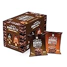 Brownie Brittle, Salted Caramel & Chocolate Chip Variety Pack, 1 Oz Bag (Pack of 20), The Unbelievably Delicious Chocolate Brownie Snack with Cookie Crunch
