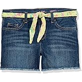 The Children's Place Girls Belted Denim Shorts