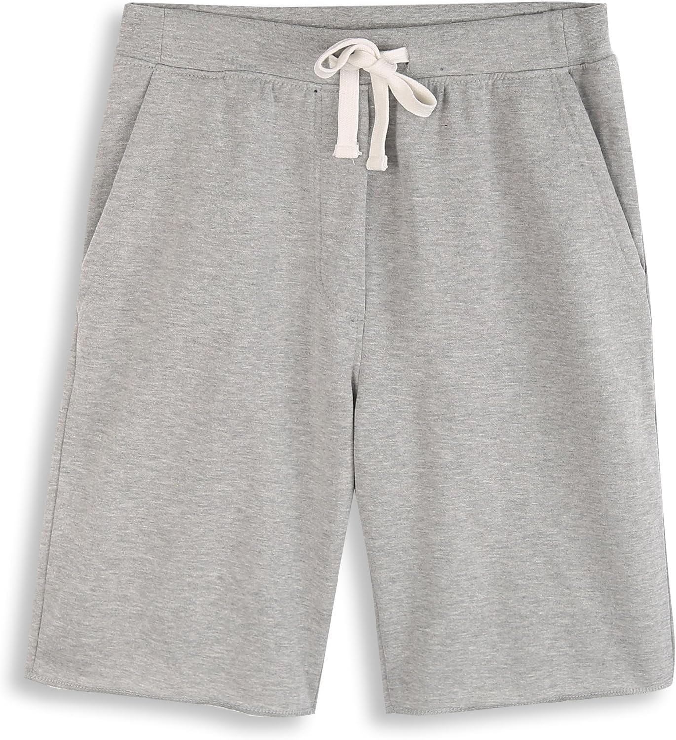 HARBETH Men's Casual Soft Cotton Elastic Fleece Jogger Gym Active Pocket Shorts