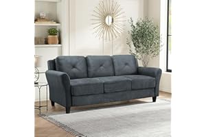 STUDIO LIVING Lifestyle Solutions Harrington Sofa in Grey, Dark Grey