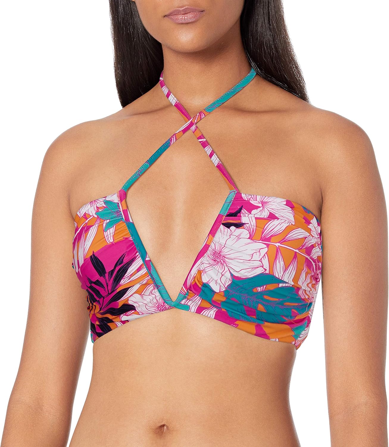 v wire bandeau bikini top