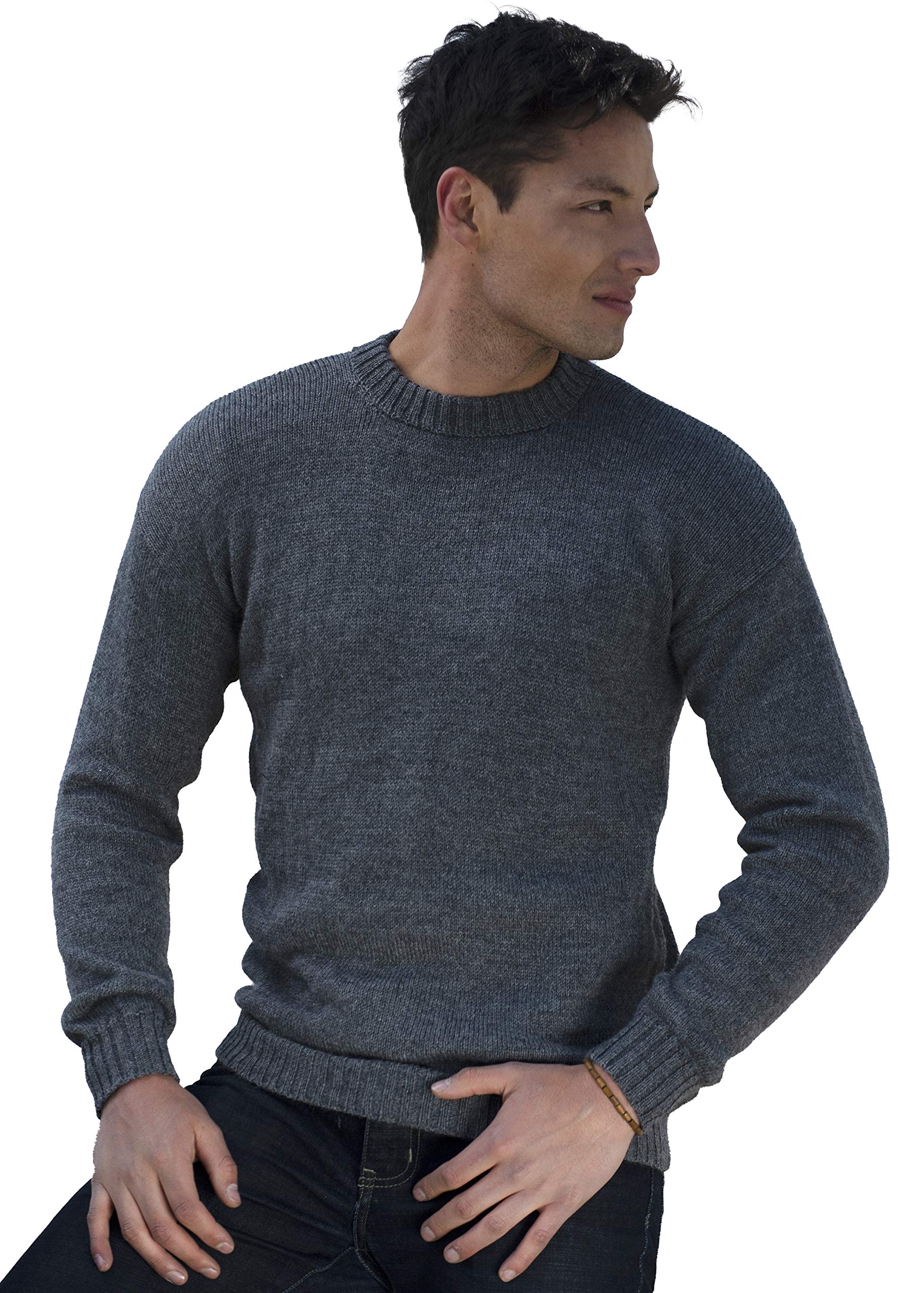Photo 1 of Gamboa Alpaca Sweater for Men Light and Softness Wool Pullover Crewneck Knitted Fall Winter Sweaters