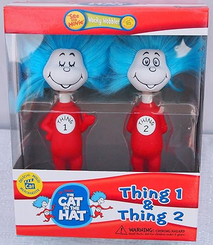 Buy Dr Suess Cat In The Hat Thing 1 Thing 2 Bobble Head Online At Low Prices In India Amazon In
