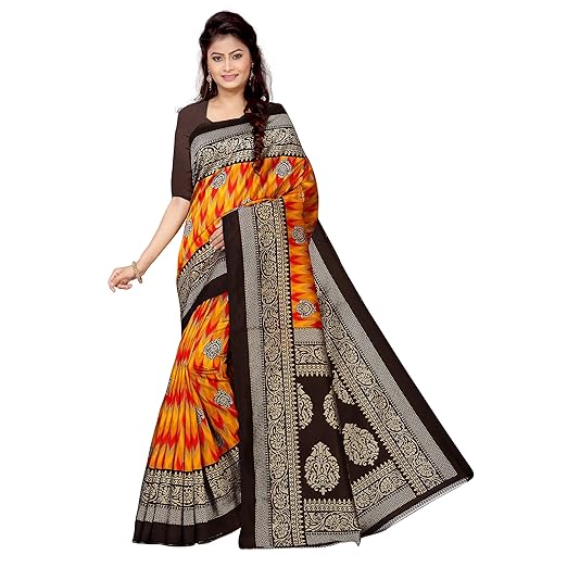 Silk Saree with Blouse Piece (Free Size)