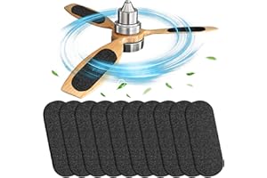 FAIROOTH 10 Pcs Ceiling Fan Filters for Blades Activated Coconut Shell Carbon Air Filter Easy-Stick Ceiling Fan Blade Filters Thickness Ceiling Fan Air Filters for Home Office Common Household Contaminants