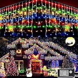 KNONEW 99ft 1216 LED Christmas Lights Outdoor 8