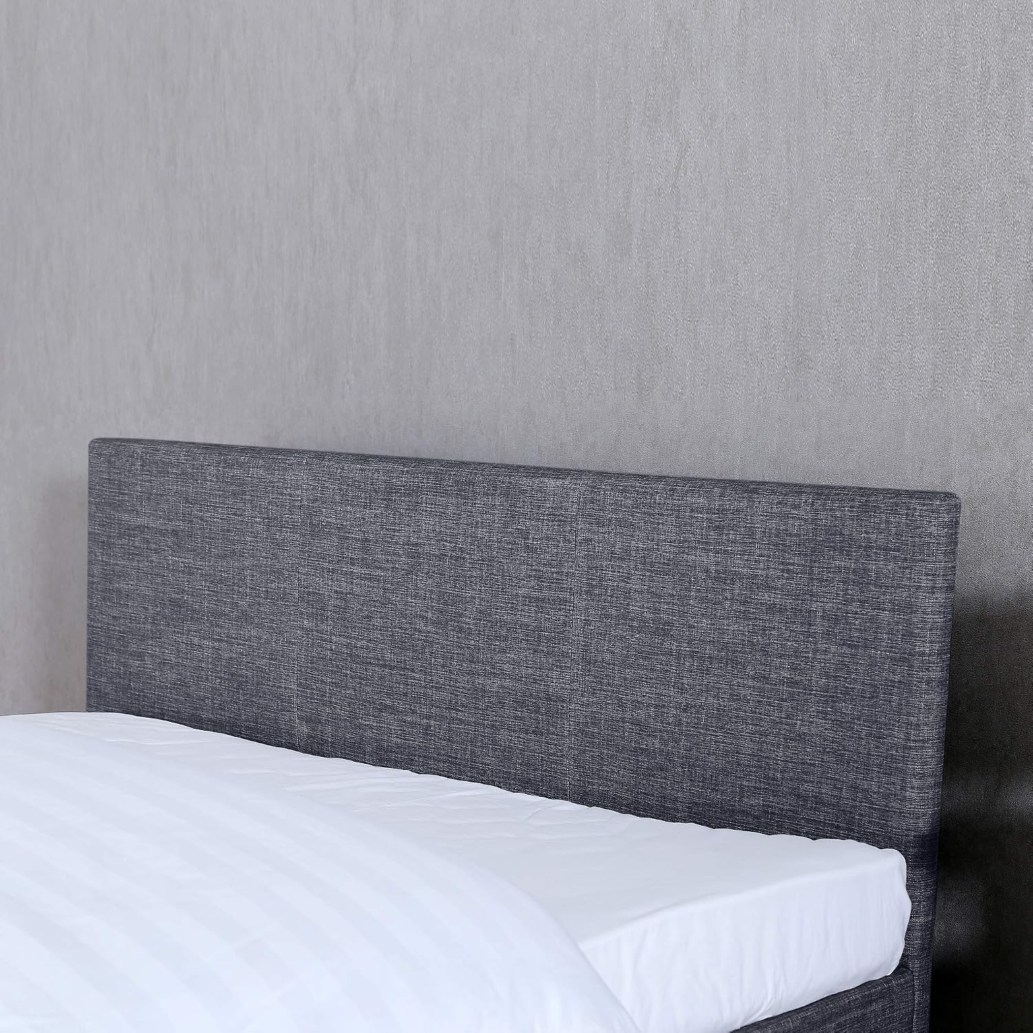 Vida Designs Victoria Bed, Bed Frame Upholstered Fabric Headboard Bedroom Furniture (Double (4 Foot 6) - Image 4