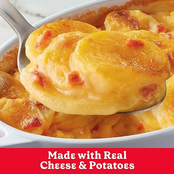BETTY CROCKER CHEDDAR AND BACON CASSEROLE POTATOES, MADE WITH REAL CHEESE, 4 OZ BOX