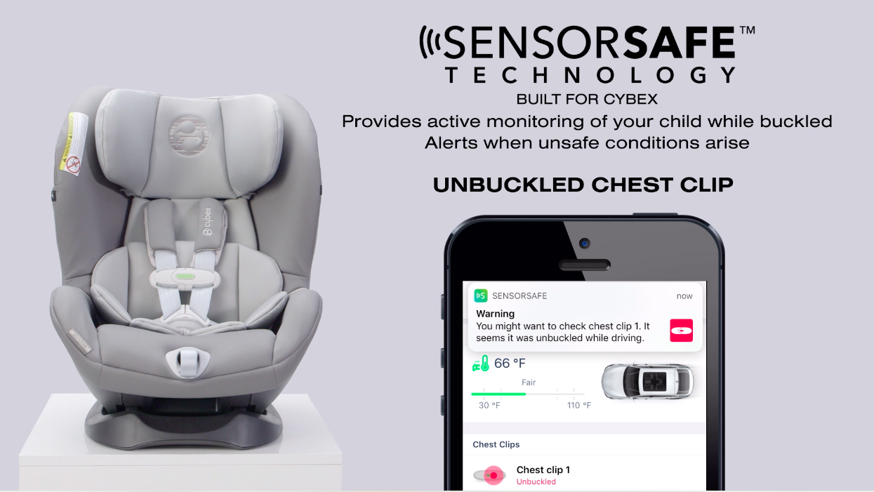 sensor safe chest clip