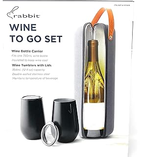 rabbit wine trek portable bottle cooler