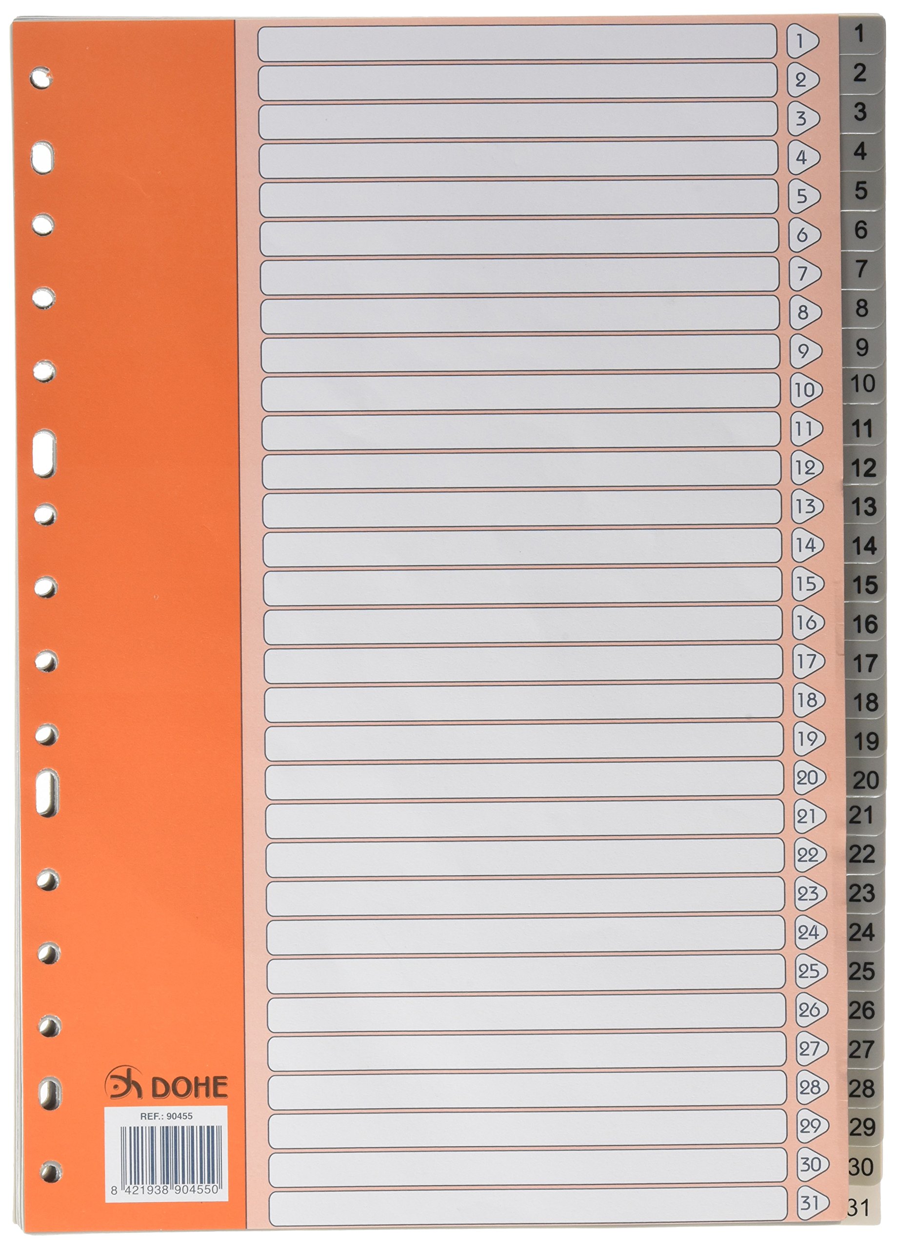 dohe Basic – Index Folio, 1 to 31, Grey