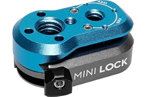 KONDOR BLUE Mini Lock Quick Release Plates for Camera Monitors, Arms, Accessories, Microphones, Key Lights | Quickly and Securely Attach and Detach Accessories on Your Cinema Rig | Blue