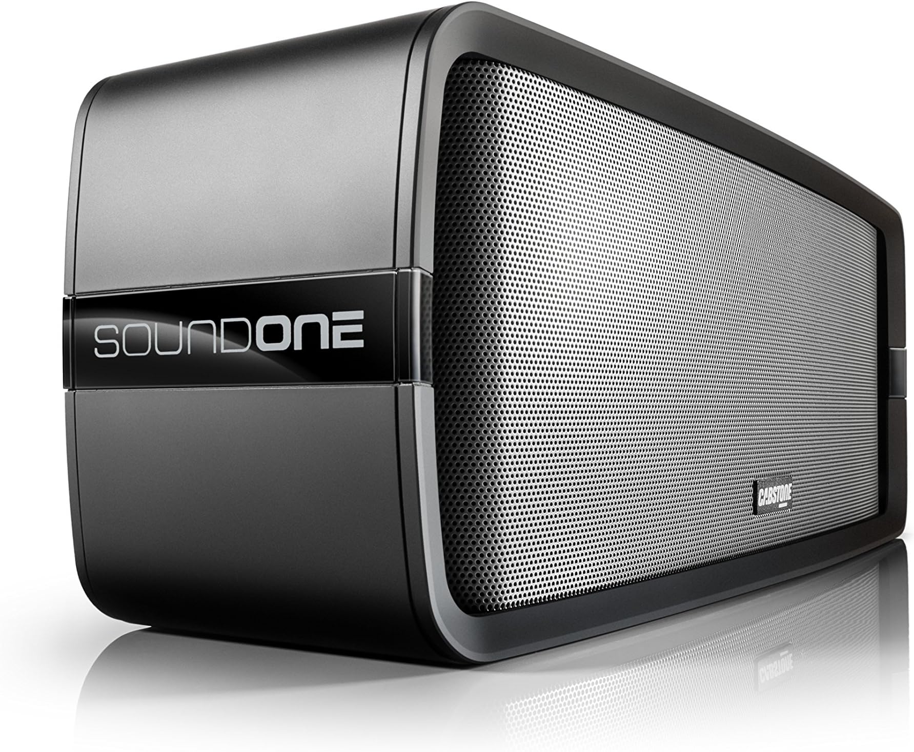 Cabstone SoundOne - Portable Premium Bluetooth 4.0 Speaker with 13-hour Battery Life, Touch-Panel, NFC-Pairing, Wireless Speaker with Powerbank and hands-free module, suitable for Apple iPhone, iPad, Samsung, Nexus, HTC and other Android Devices (black)